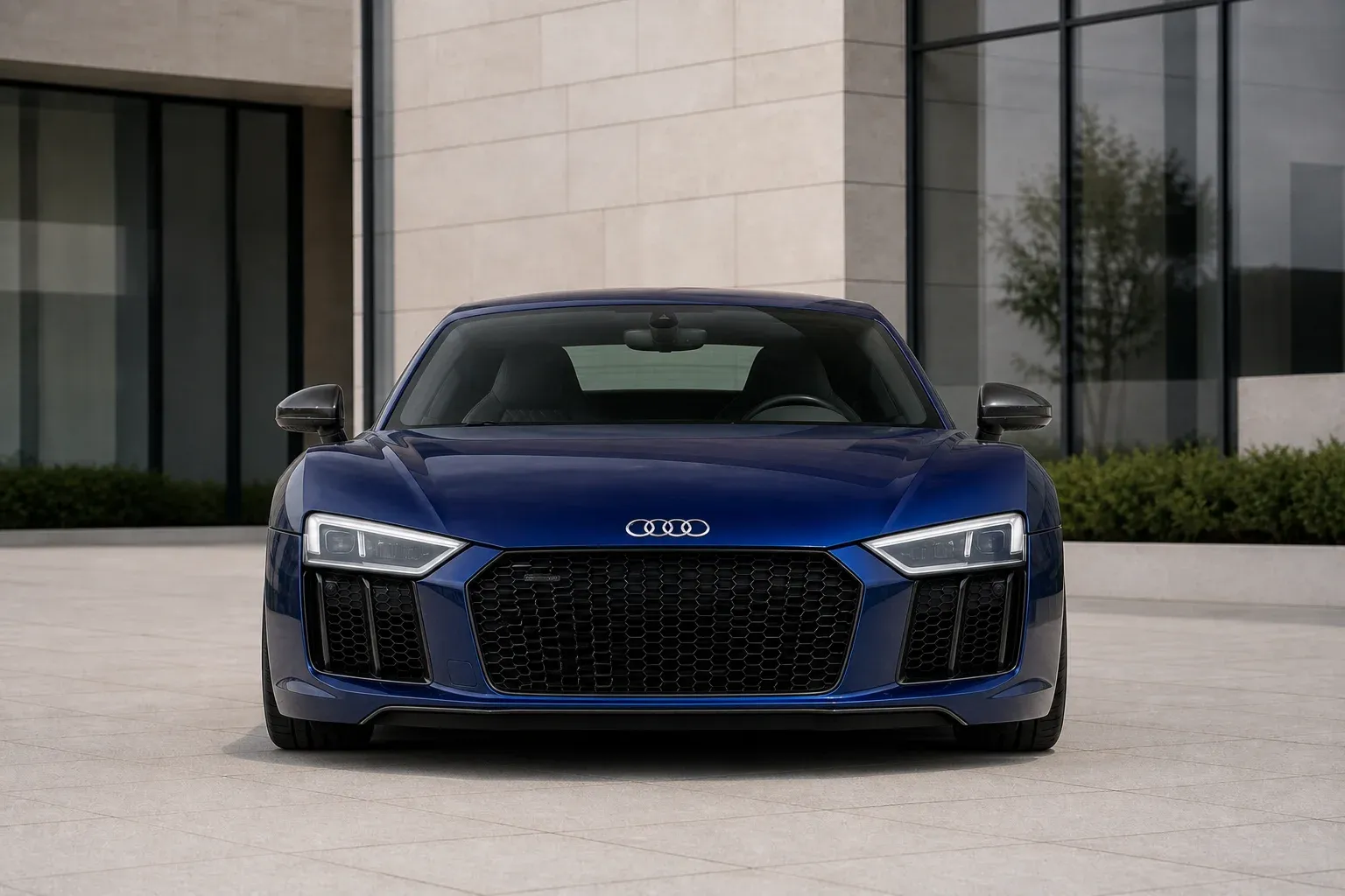 2024 Audi R8 with EW-O-BL-001 wheel, front 0 view