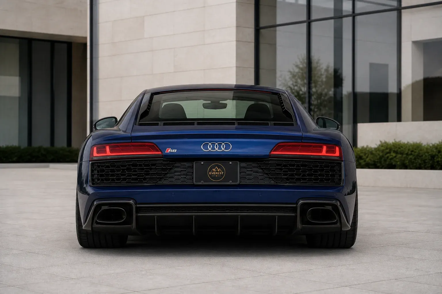 2024 Audi R8 with EW-O-BL-001 wheel, rear 0 view