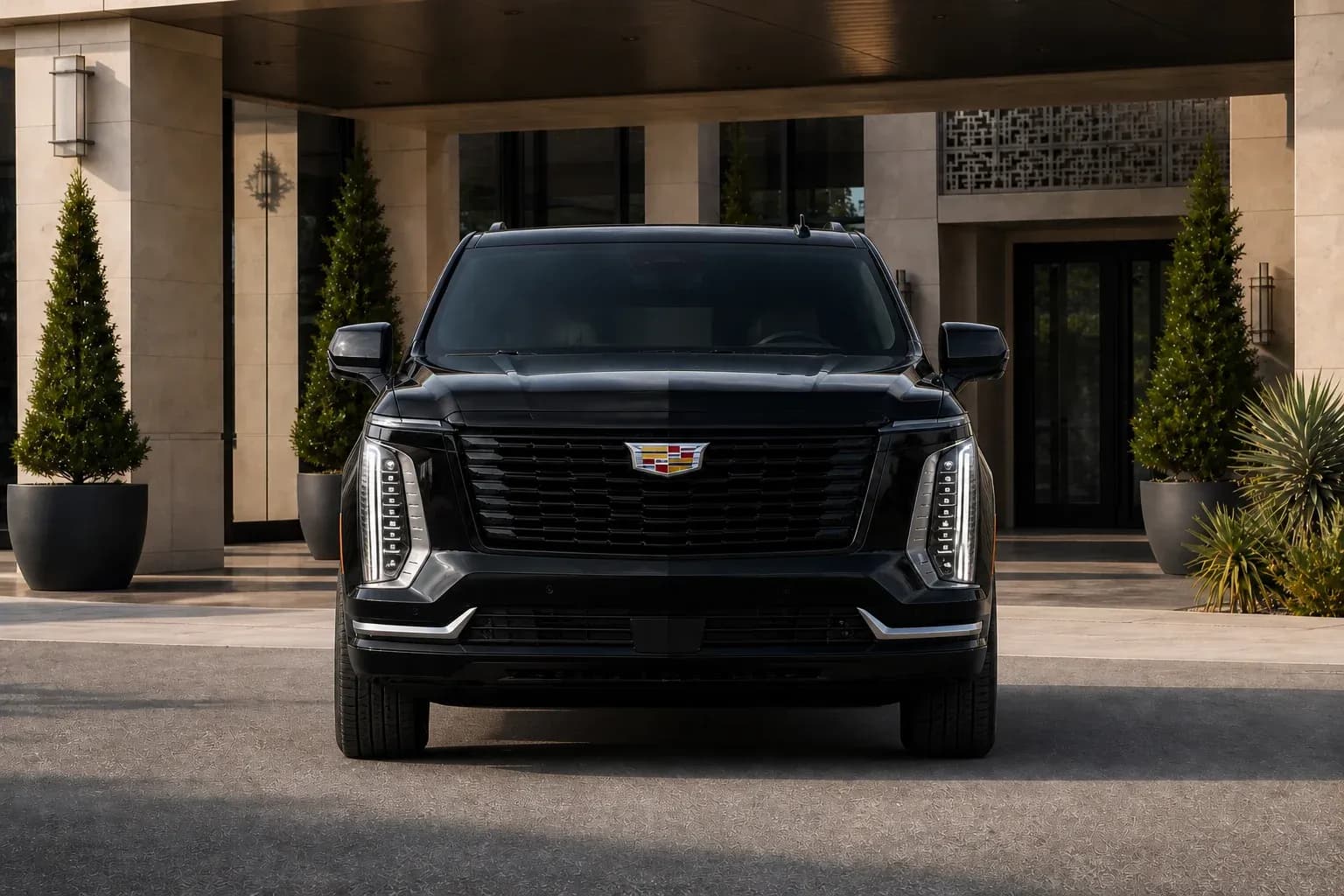 2026 Cadillac Escalade with EW-O-BL-003 wheel, front 0 view