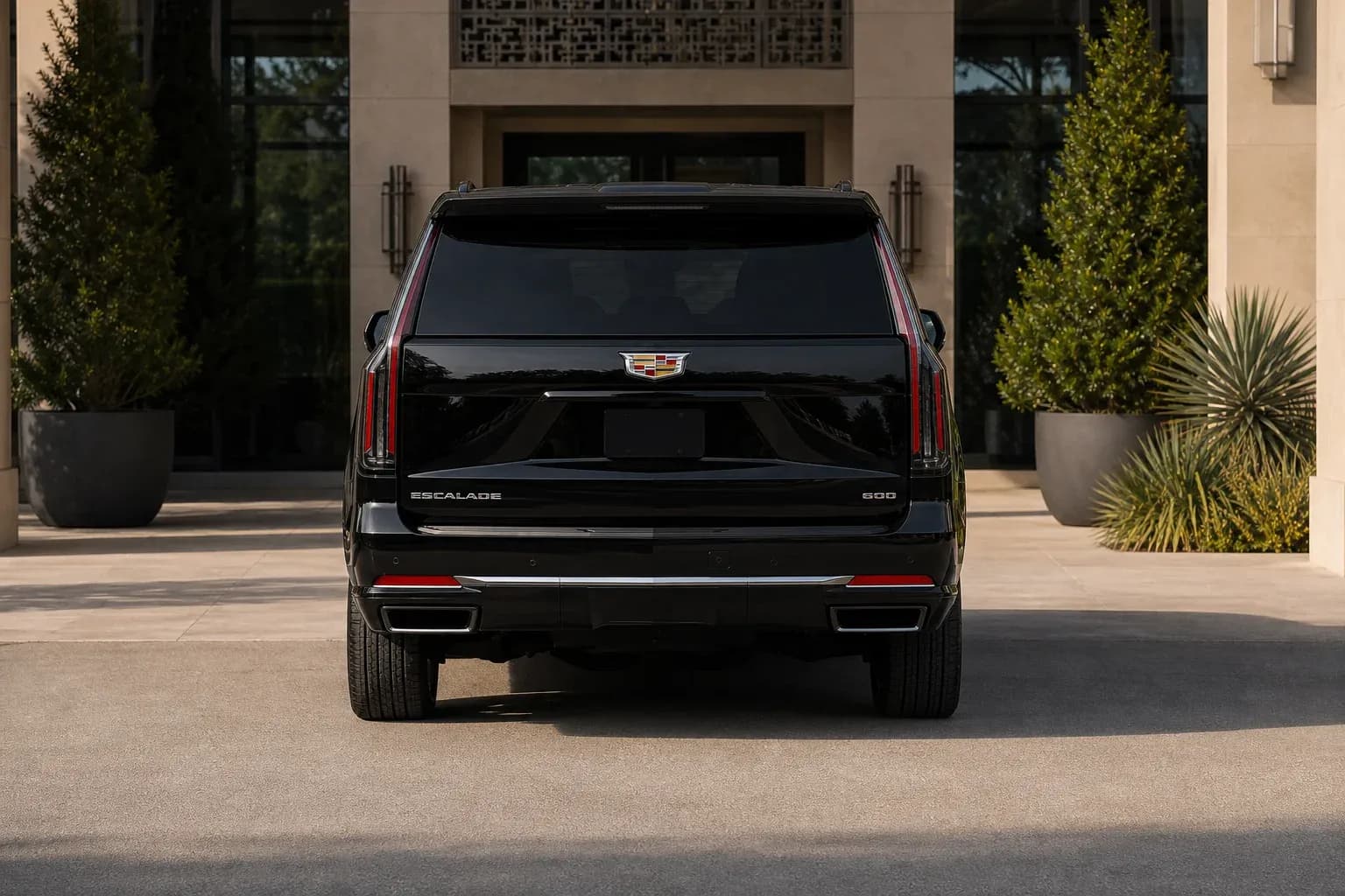 2026 Cadillac Escalade with EW-O-BL-003 wheel, rear 0 view