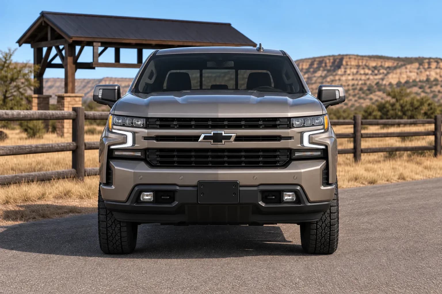 2021 Chevrolet Cheyenne with EW-O-BL-003 wheel, front 0 view