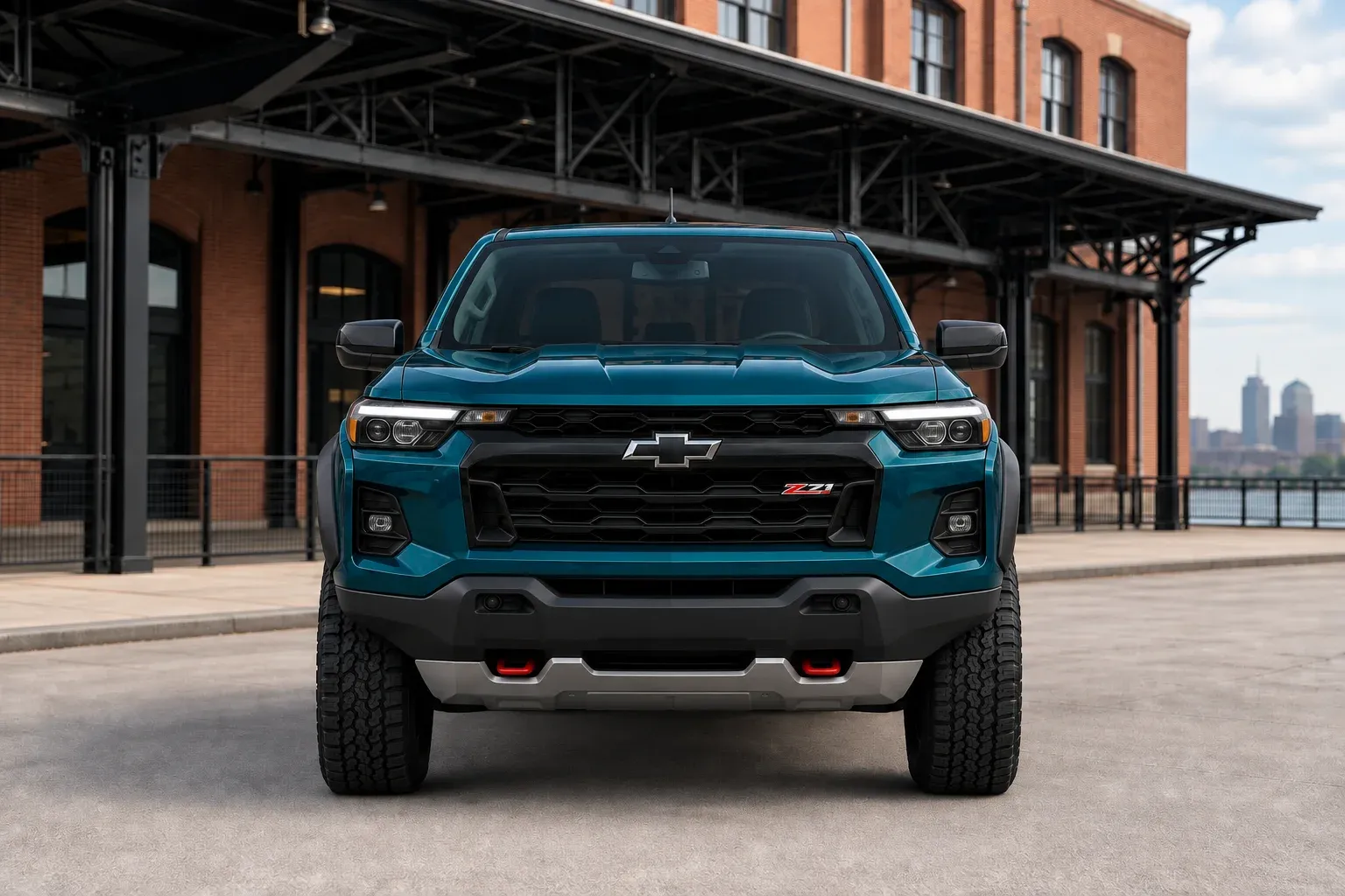 2023 Chevrolet Colorado with EW-O-BL-003 wheel, front 0 view