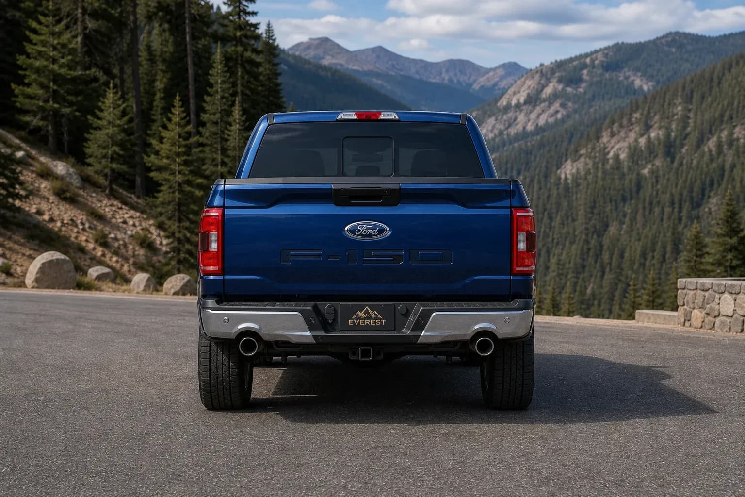 2026 Ford F-150 with EW-O-BL-003 wheel, rear 0 view