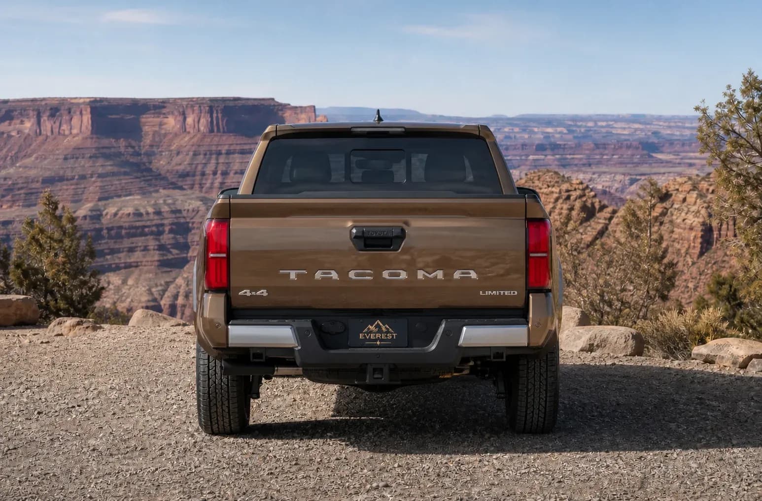 2026 Toyota Tacoma with EW-O-BL-003 wheel, rear 0 view