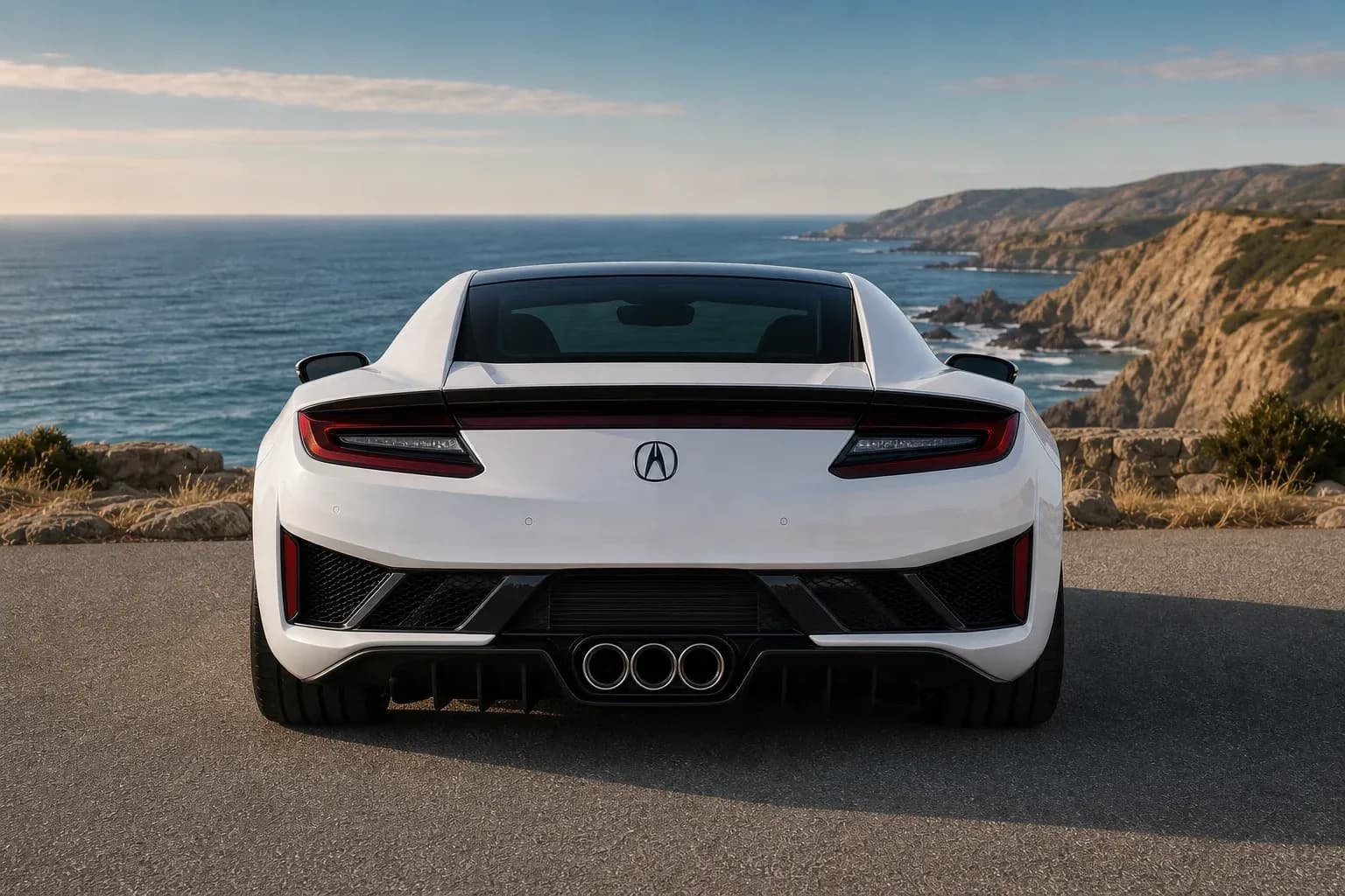 2022 Acura NSX with EW-O-BL-004 wheel, rear 0 view