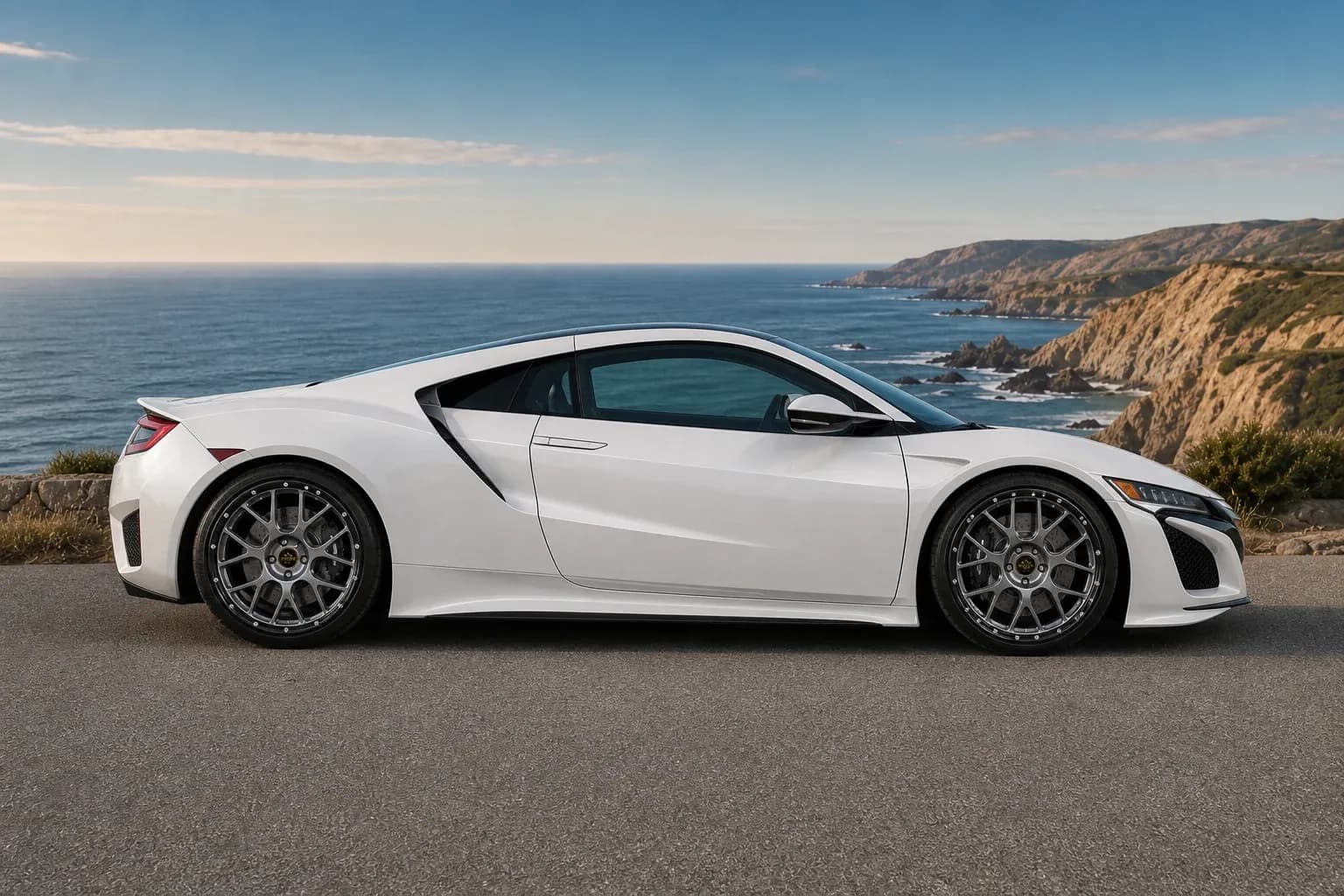 2022 Acura NSX with EW-O-BL-004 wheel, side profile view