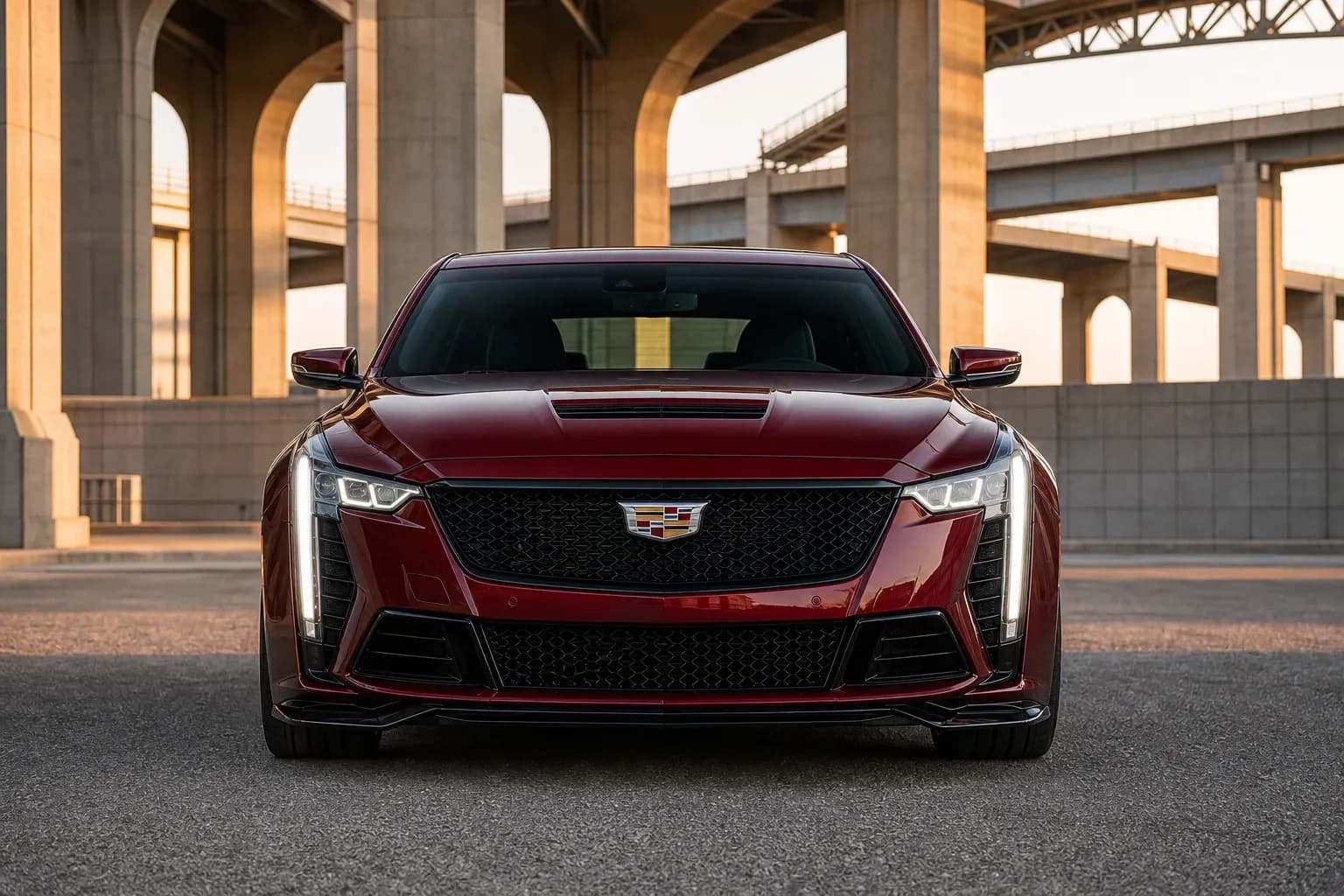 2025 Cadillac CT5-V with EW-O-BL-004 wheel, front 0 view