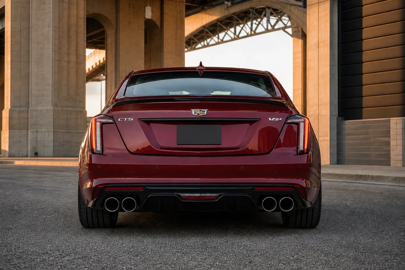 2025 Cadillac CT5-V with EW-O-BL-004 wheel, rear 0 view