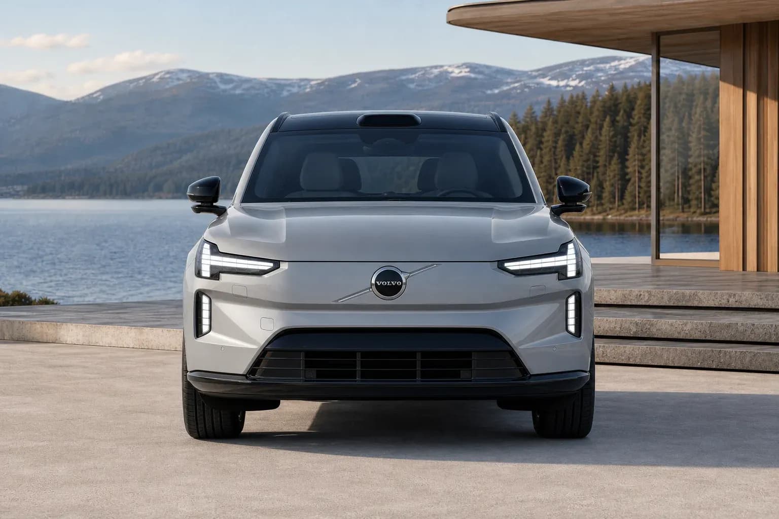 2025 Volvo EX90 with EW-O-BL-004 wheel, front 0 view
