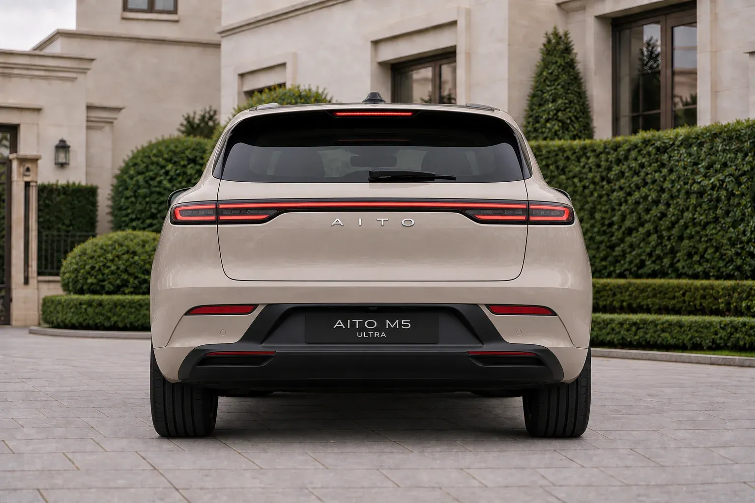 2025 Aito M5 Ultra with EW-O-BL-006 wheel, rear 0 view