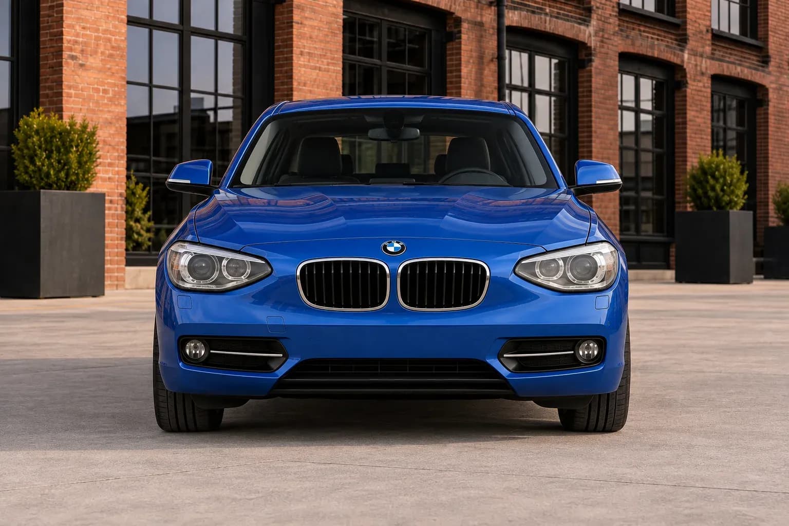 2013 BMW 1 Series with EW-O-BL-006 wheel, front 0 view