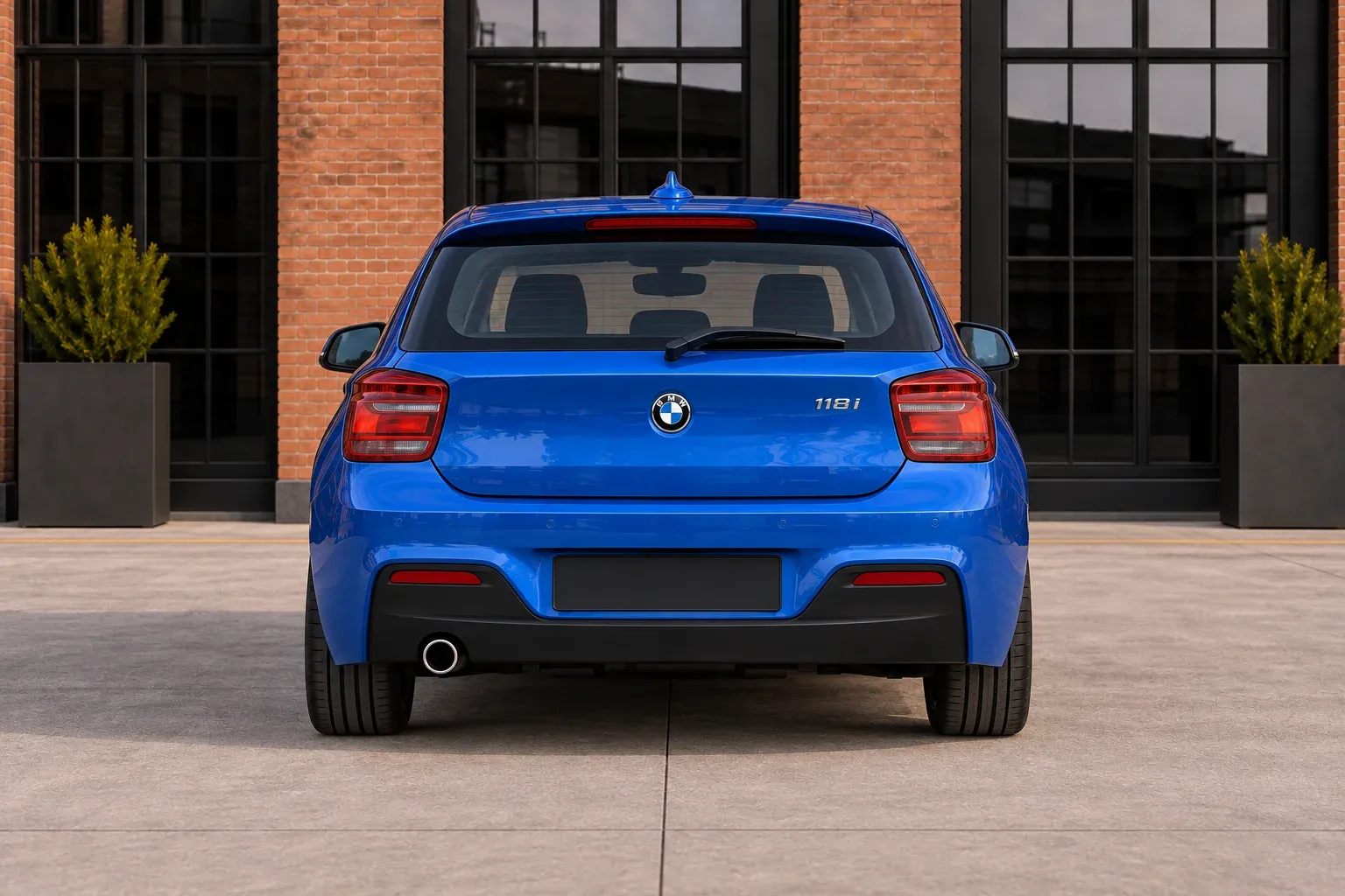 2013 BMW 1 Series with EW-O-BL-006 wheel, rear 0 view