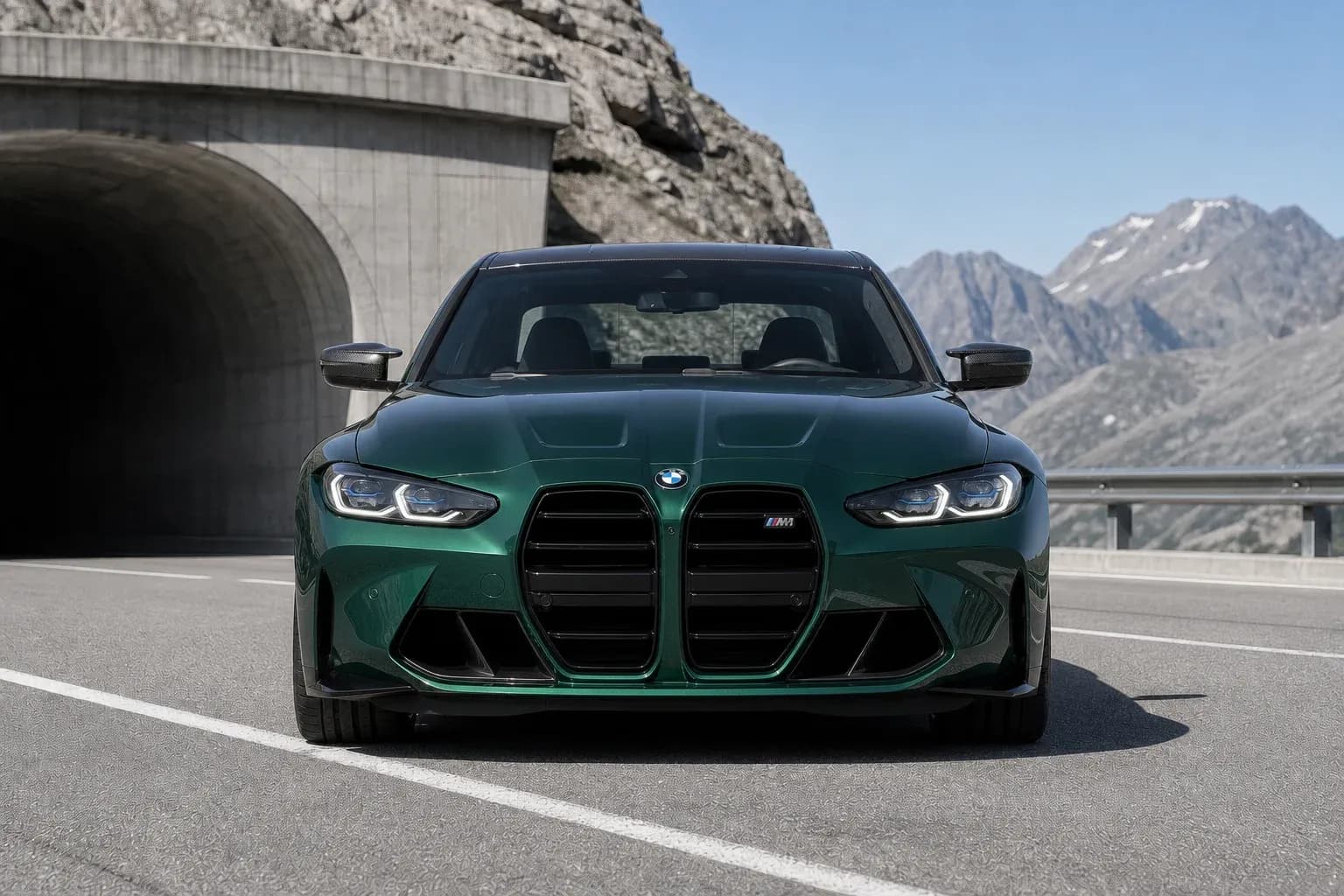 2025 BMW M3 with EW-O-BL-006 wheel, front 0 view