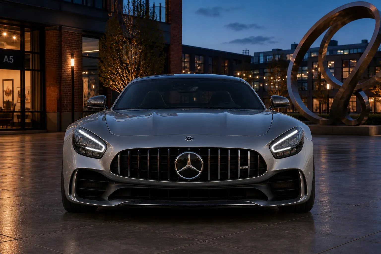 2025 Mercedes-Benz AMG GT with EW-O-BL-006 wheel, front 0 view