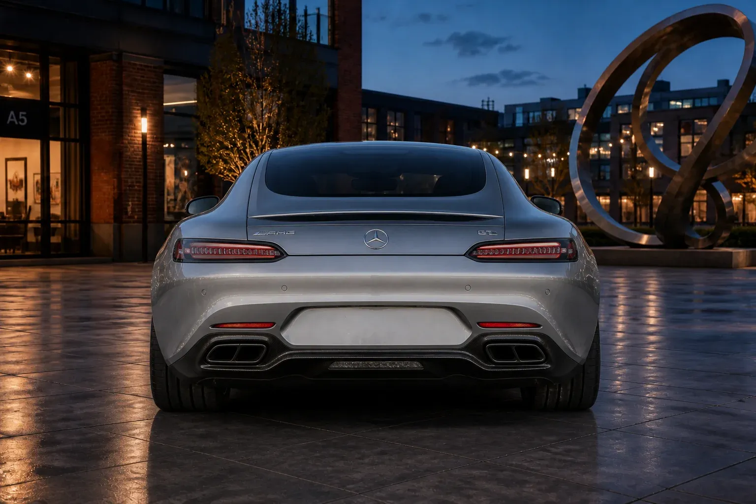 2025 Mercedes-Benz AMG GT with EW-O-BL-006 wheel, rear 0 view