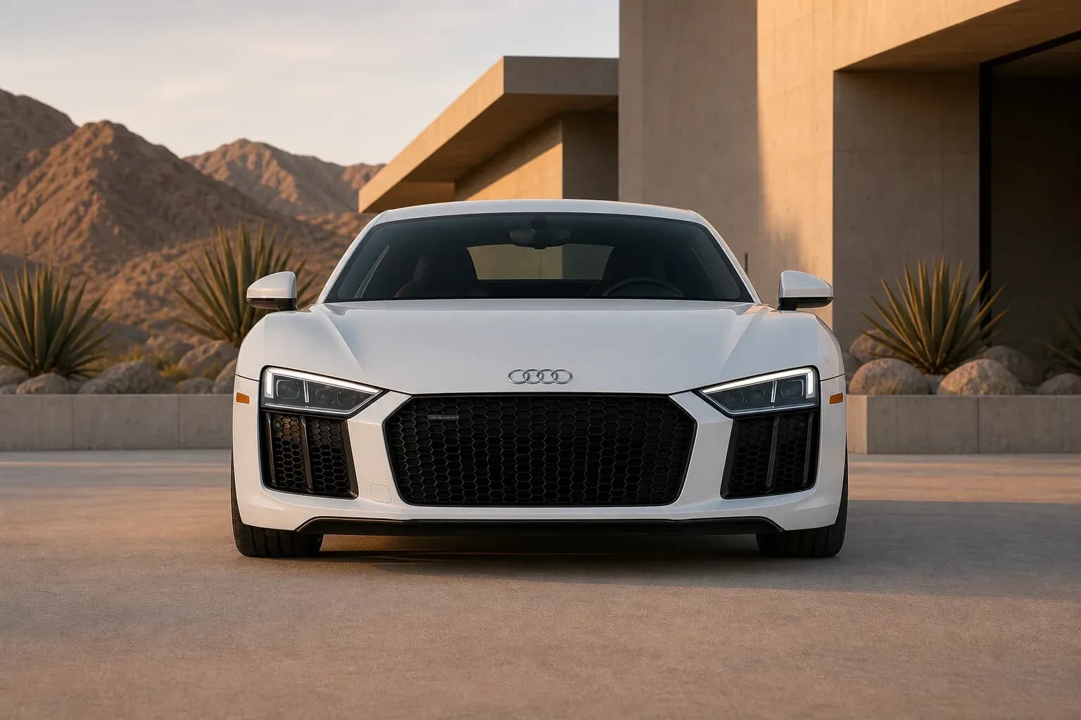 2024 Audi R8 with EW-O-BL-008 wheel, front 0 view