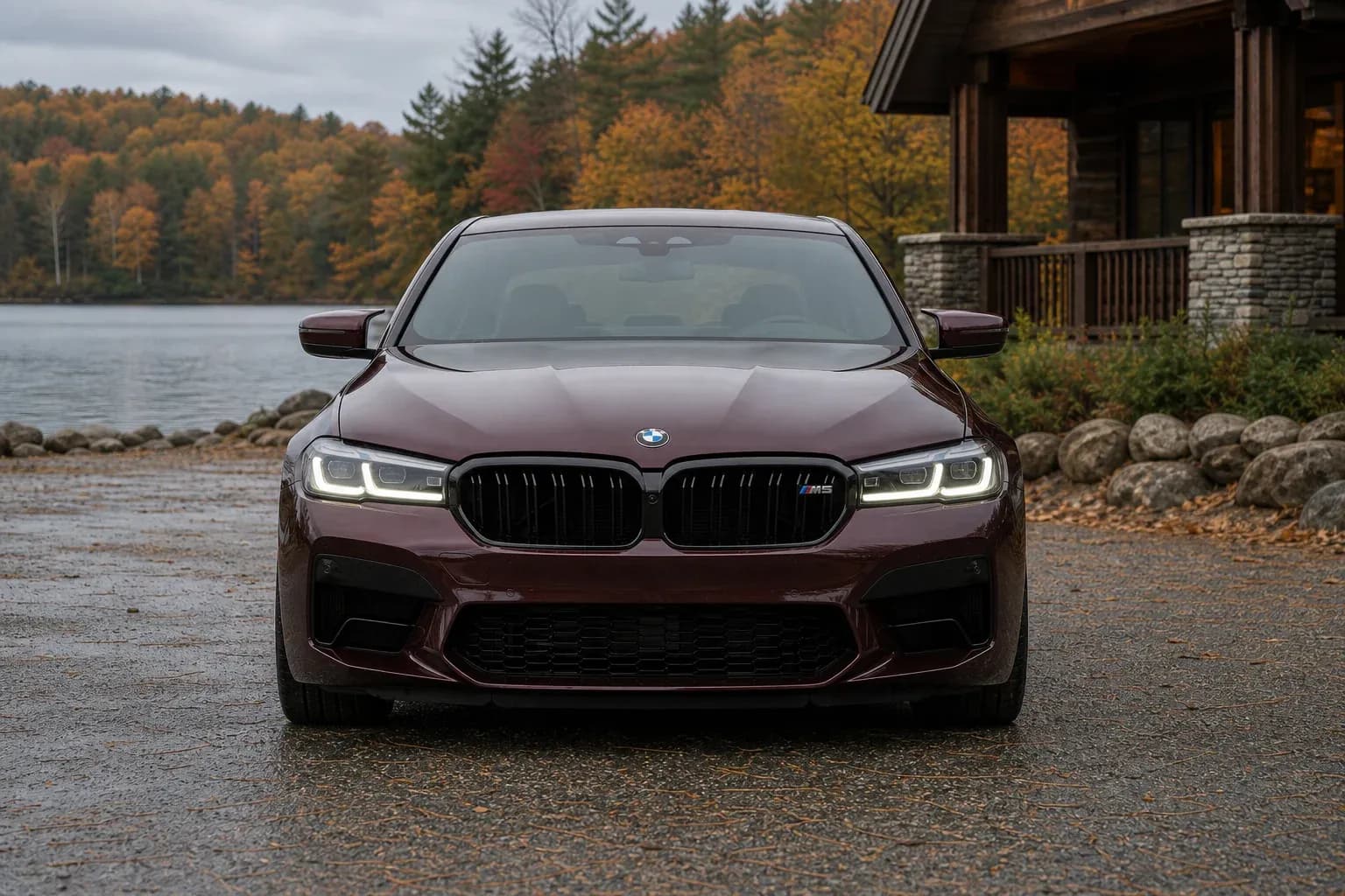2020 BMW M5 with EW-O-BL-008 wheel, front 0 view