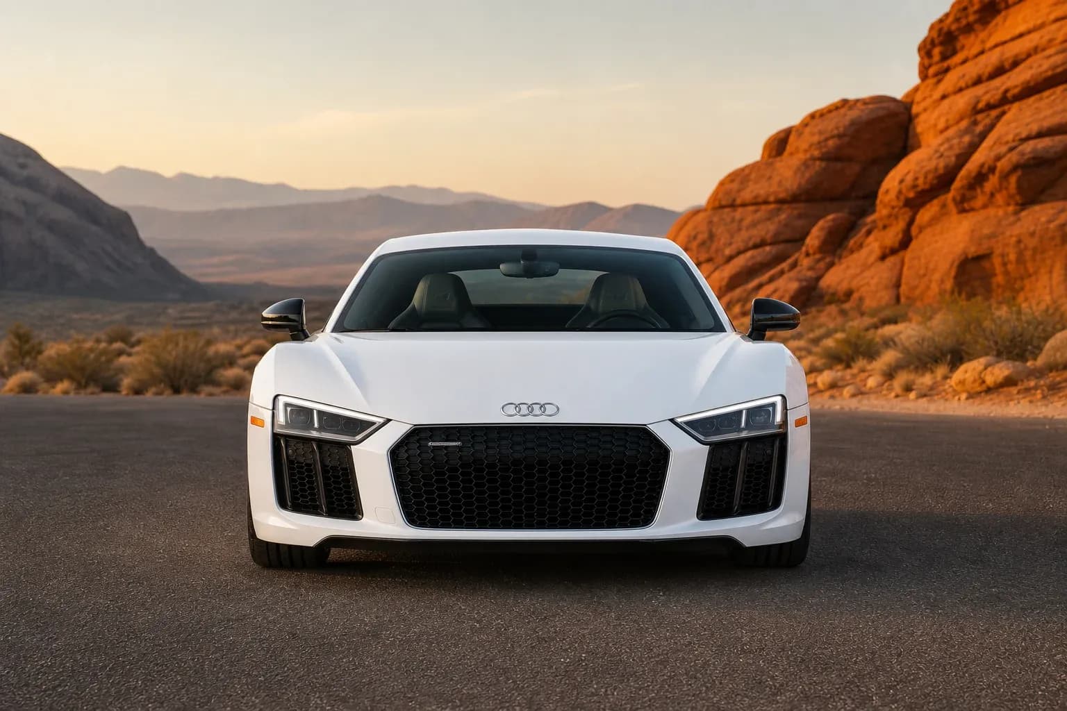 2024 Audi R8 with EW-O-BL-009 wheel, front 0 view