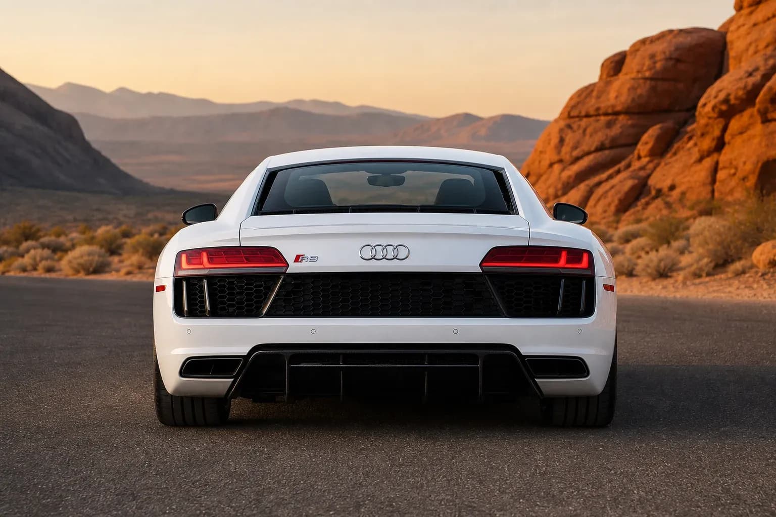 2024 Audi R8 with EW-O-BL-009 wheel, rear 0 view