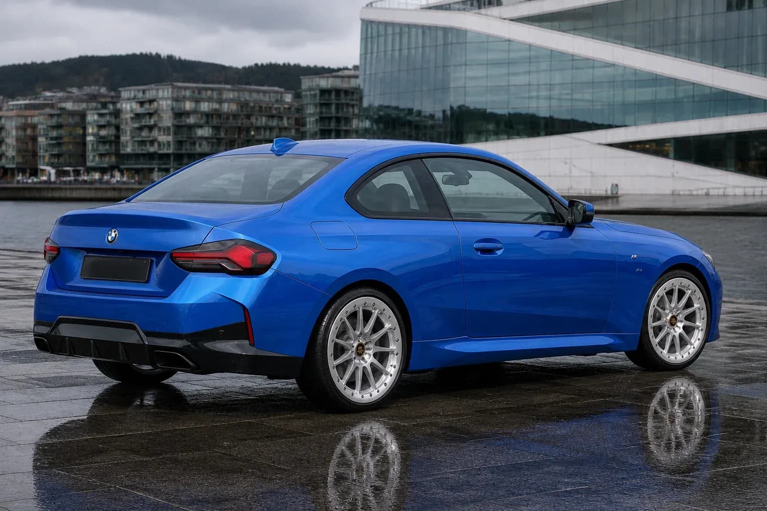 2025 BMW 2 Series with EW-O-BL-009 wheel, rear right 45 view