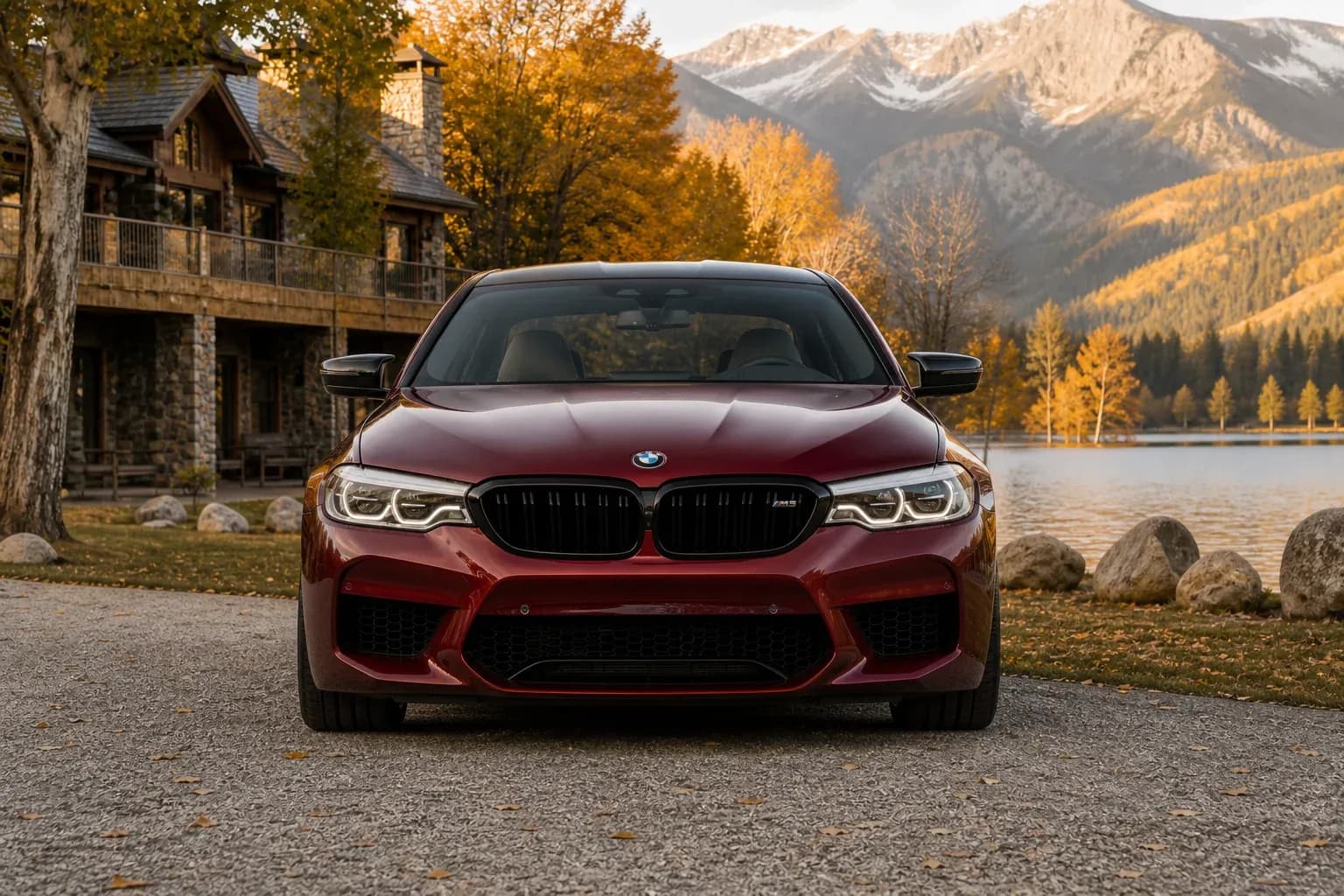 2020 BMW M5 with EW-O-BL-009 wheel, front 0 view