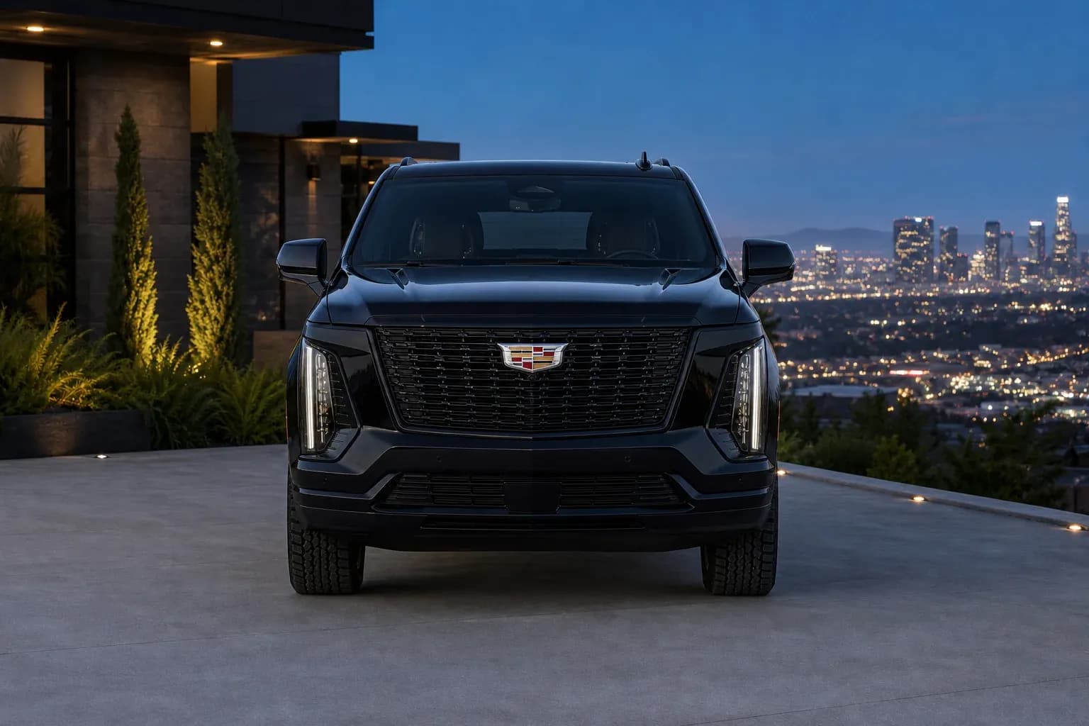 2025 Cadillac Escalade with EW-O-BL-010 wheel, front 0 view