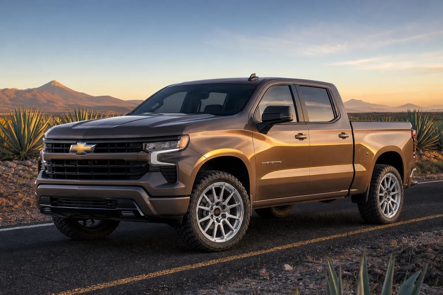 2024 Chevrolet Cheyenne with EW-O-BL-010 wheel, front right 45 view