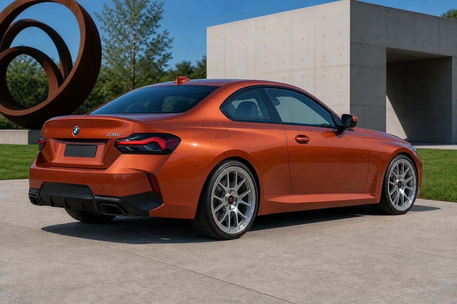 2025 BMW 2 Series with EW-O-BL-011 wheel, rear right 45 view