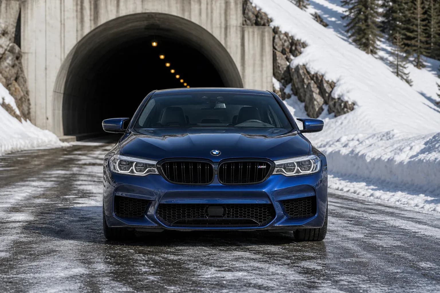 2020 BMW M5 with EW-O-BL-011 wheel, front 0 view
