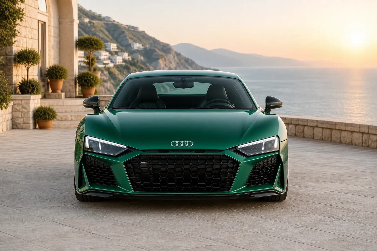 2024 Audi R8 with EW-O-BL-013 wheel, front 0 view