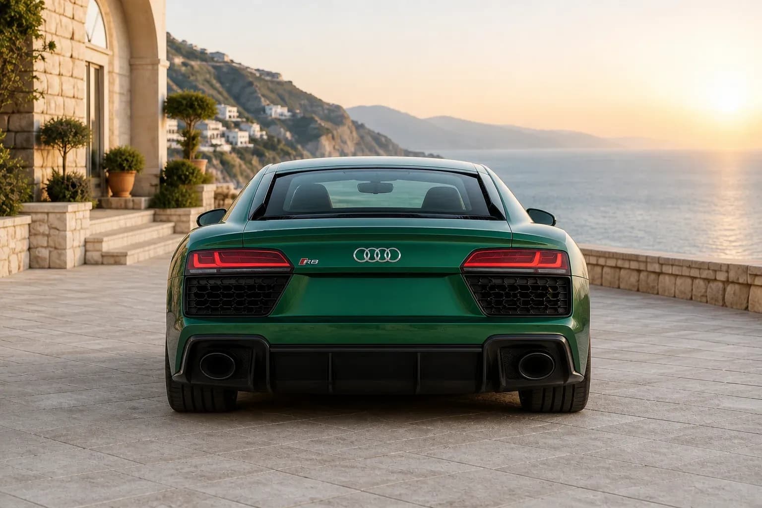 2024 Audi R8 with EW-O-BL-013 wheel, rear 0 view