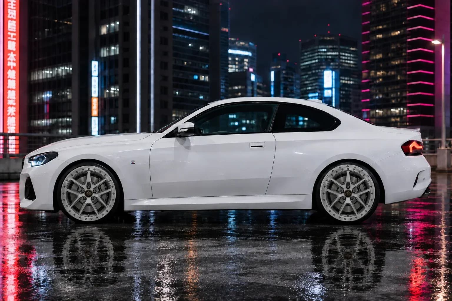 2025 BMW 2 Series with EW-O-BL-013 wheel, side profile view