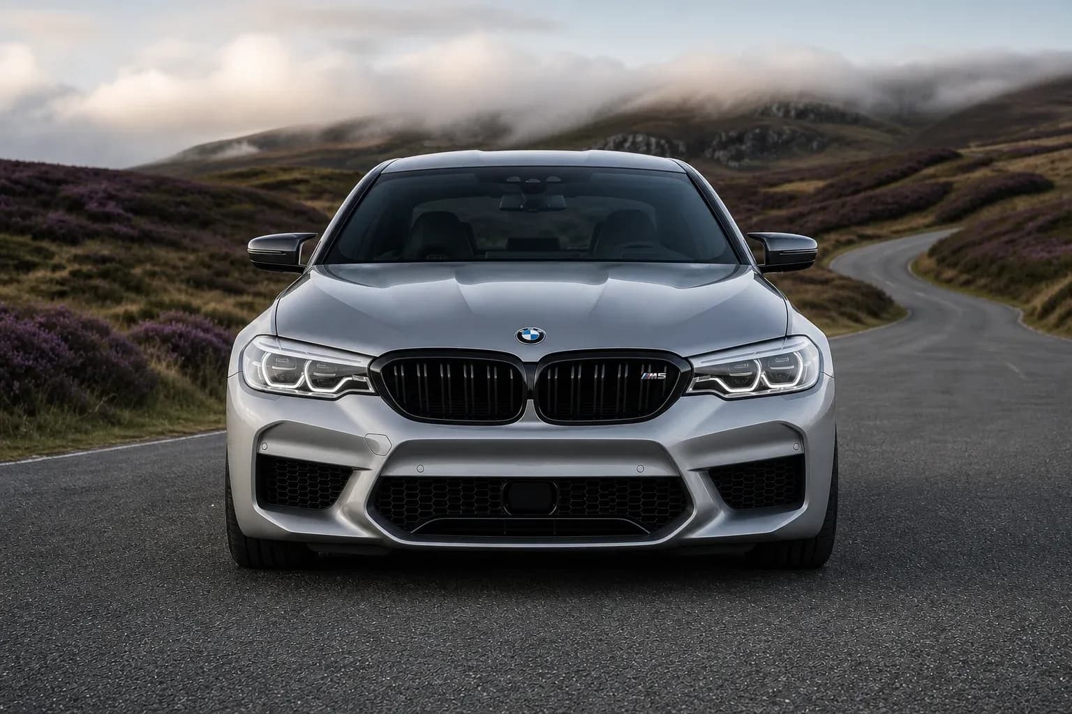 2020 BMW M5 with EW-O-BL-013 wheel, front 0 view