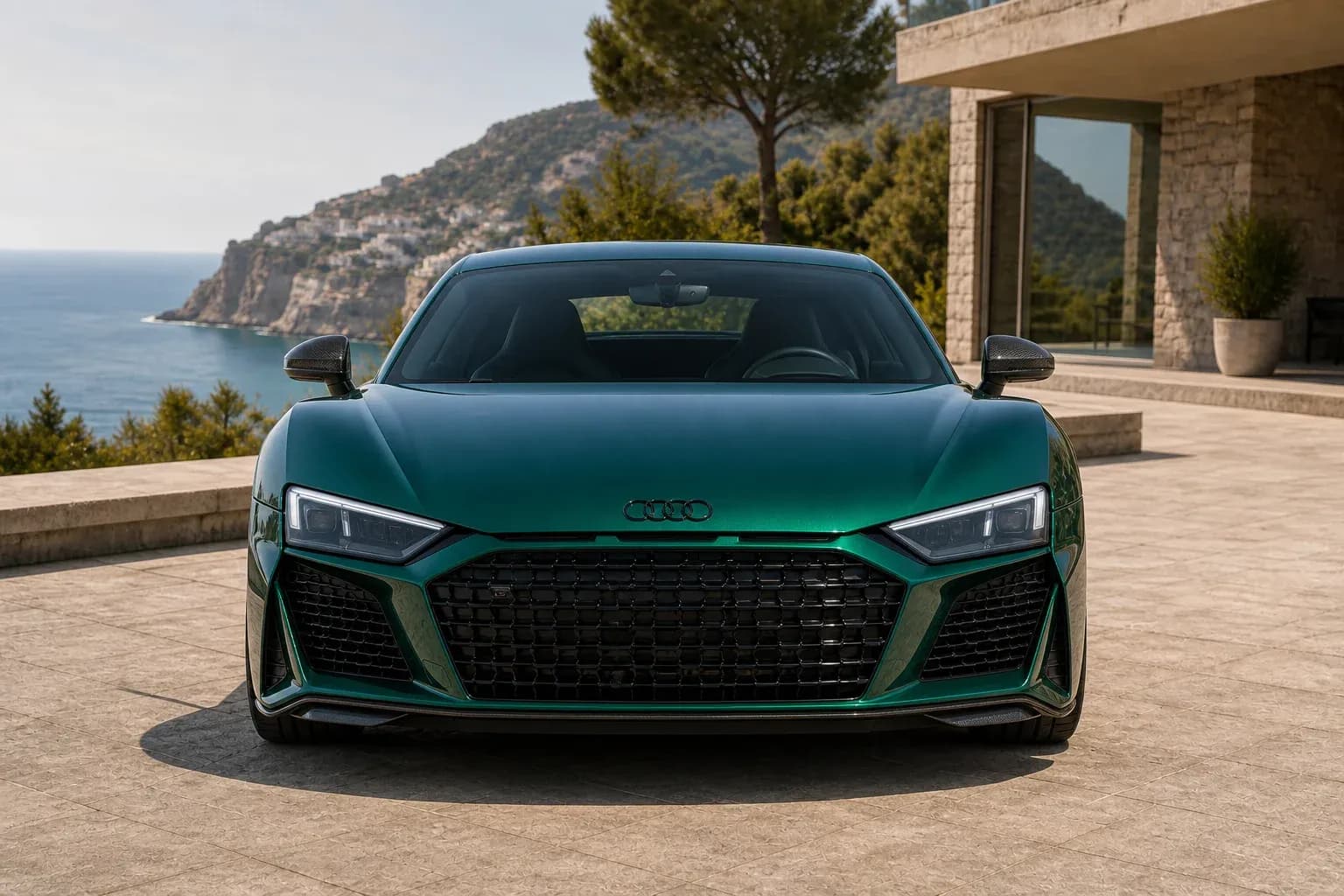 2024 Audi R8 with EW-O-BL-014 wheel, front 0 view