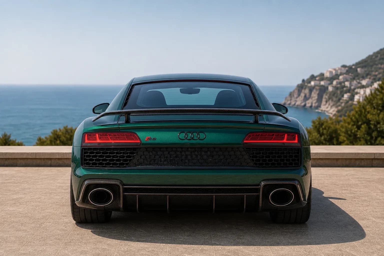2024 Audi R8 with EW-O-BL-014 wheel, rear 0 view