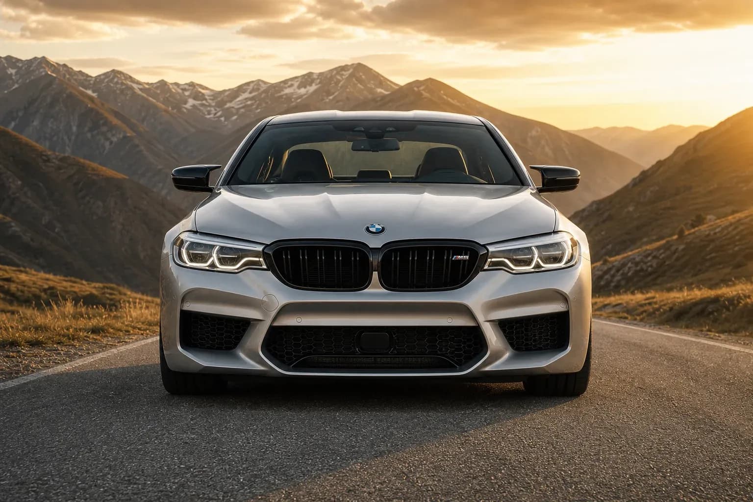 2020 BMW M5 with EW-O-BL-014 wheel, front 0 view