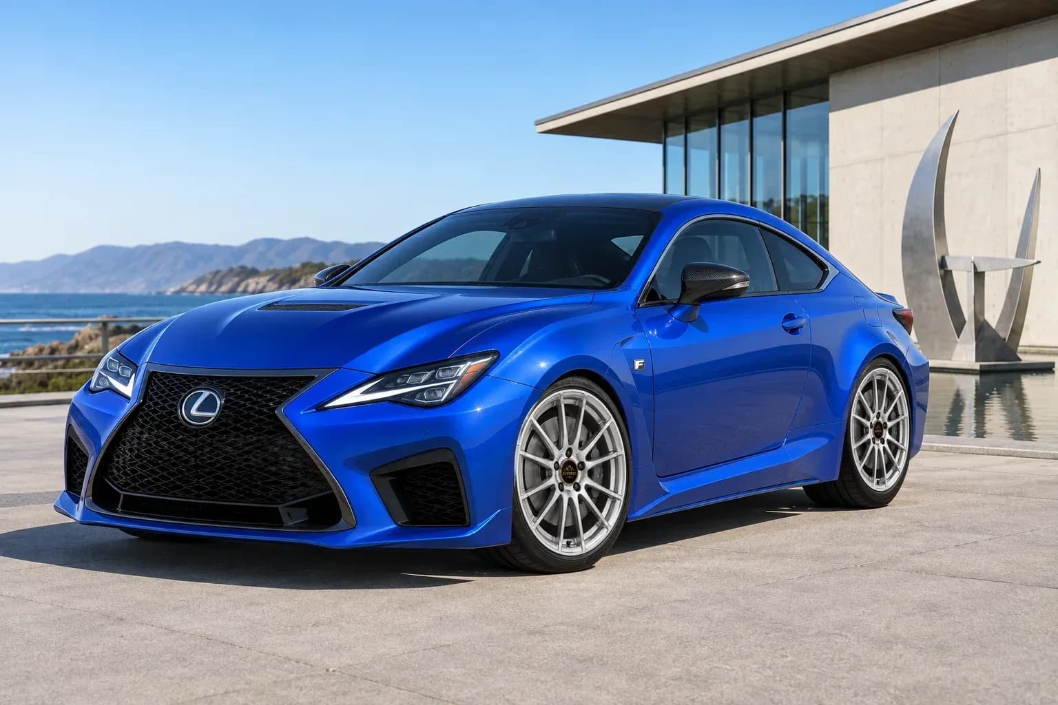 2024 Lexus RC F with EW-P-CS-001 wheel, front right 45 view