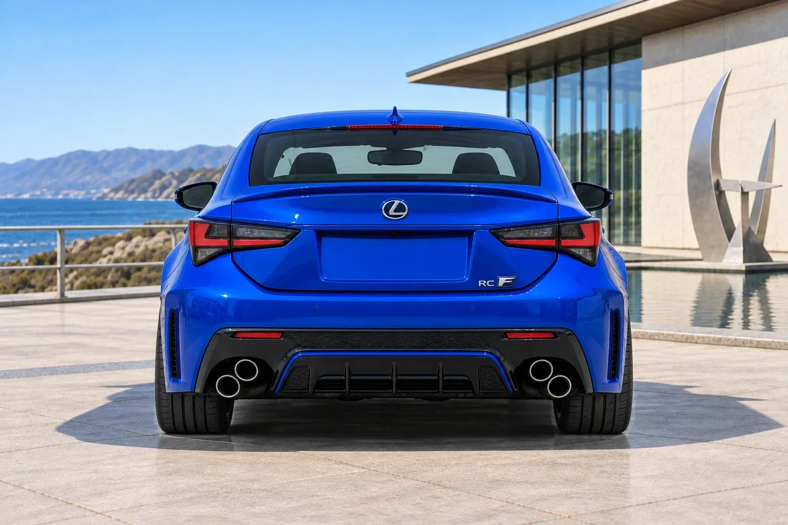 2024 Lexus RC F with EW-P-CS-001 wheel, rear 0 view