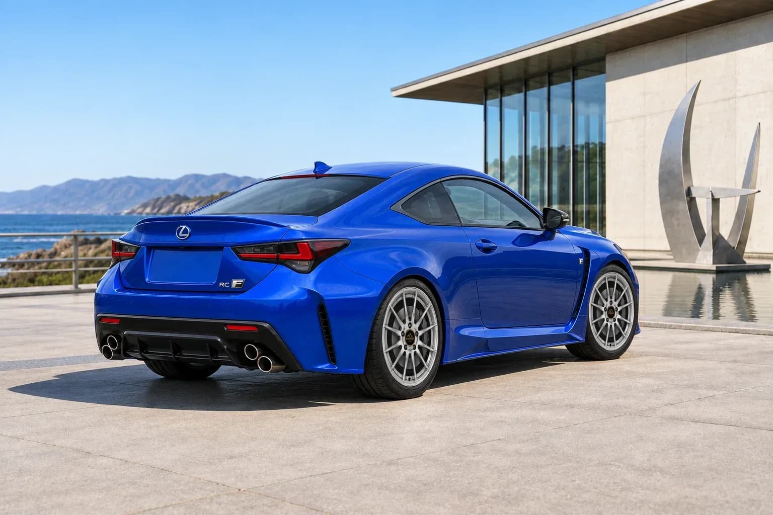 2024 Lexus RC F with EW-P-CS-001 wheel, rear right 45 view