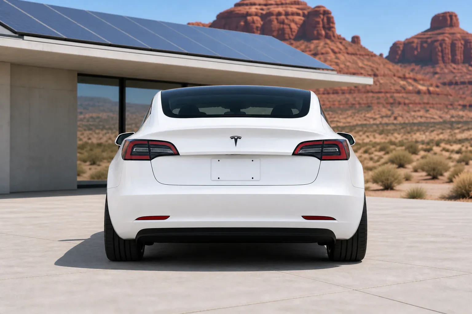 2023 Tesla Model 3 with EW-P-CS-001 wheel, rear 0 view