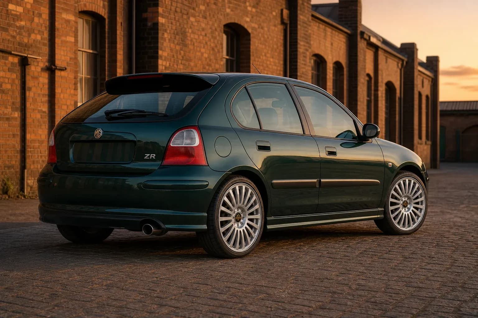 2005 MG ZR with EW-P-CS-002 wheel, rear right 45 view