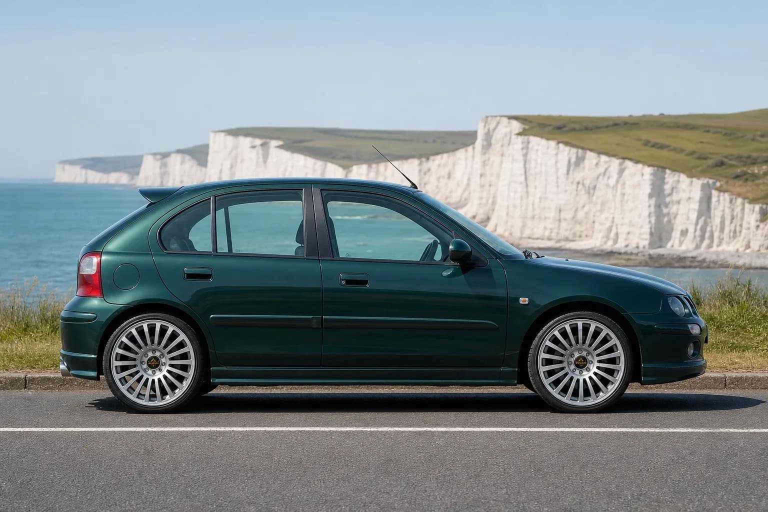 2005 MG ZR with EW-P-CS-002 wheel, side profile view