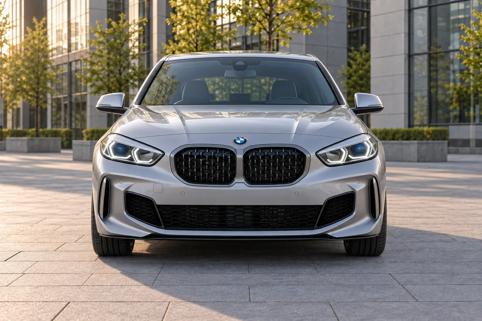 2019 BMW 1 Series with EW-P-CS-004 wheel, front 0 view