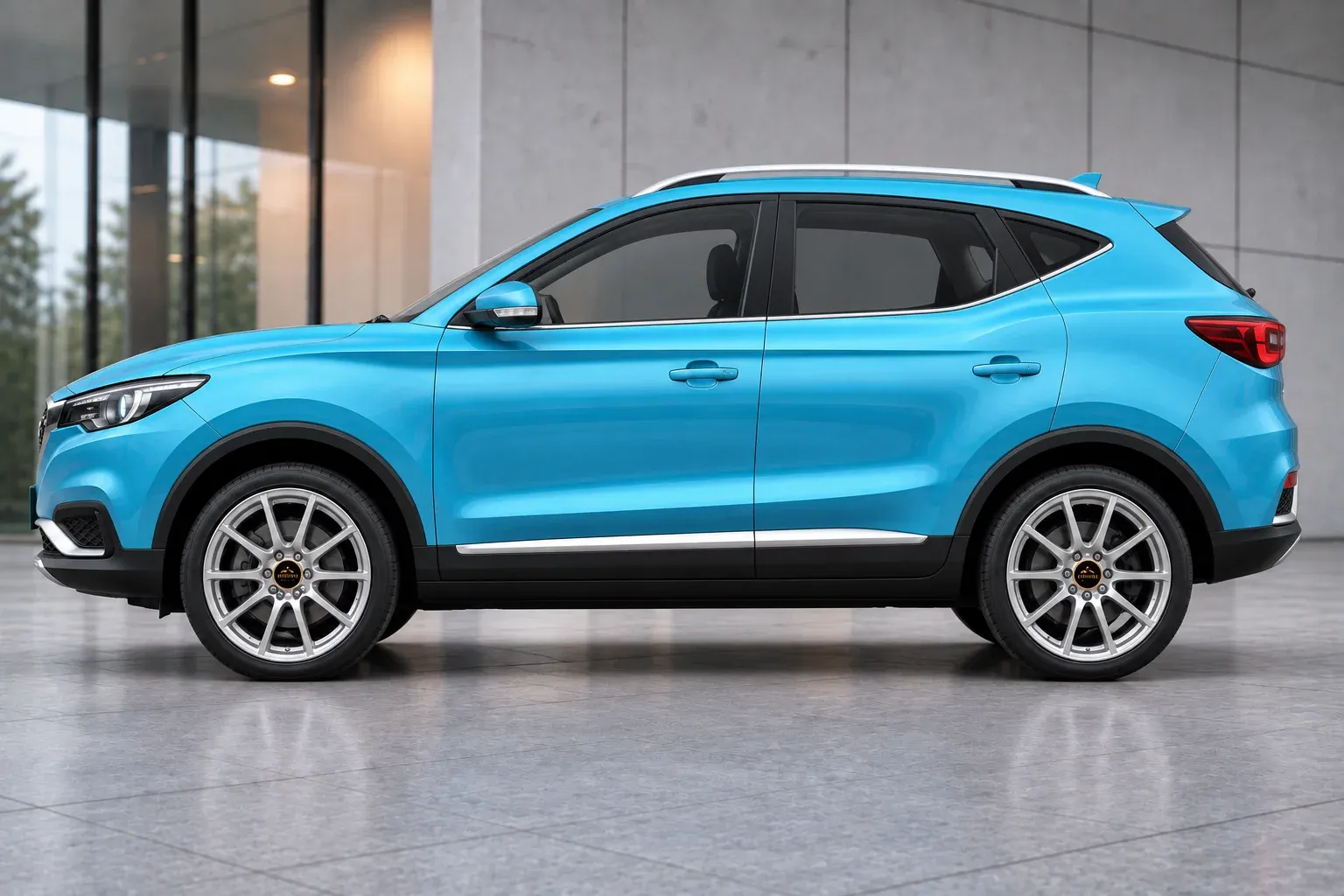 2019 MG ZS with EW-P-FF-002 wheel, side profile view