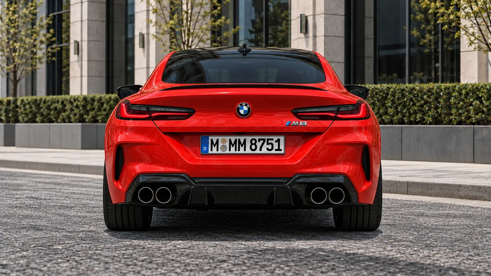 2020 BMW M8 with EW-P-FF-003 wheel, rear 0 view