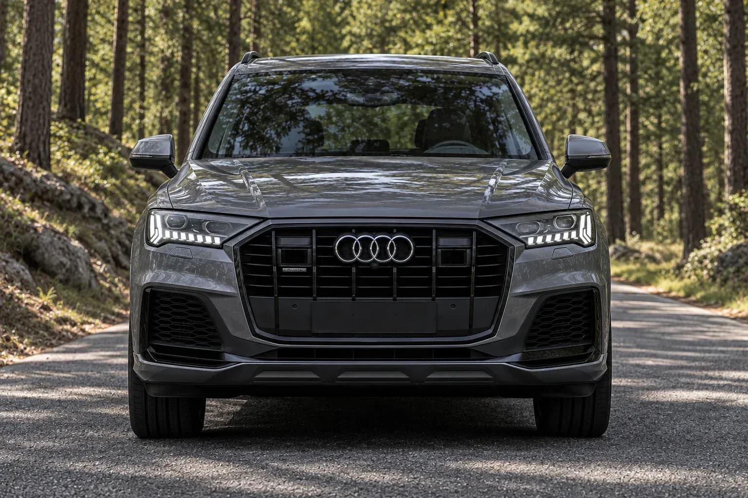 2020 Audi Q7 with EW-P-FF-004 wheel, front 0 view