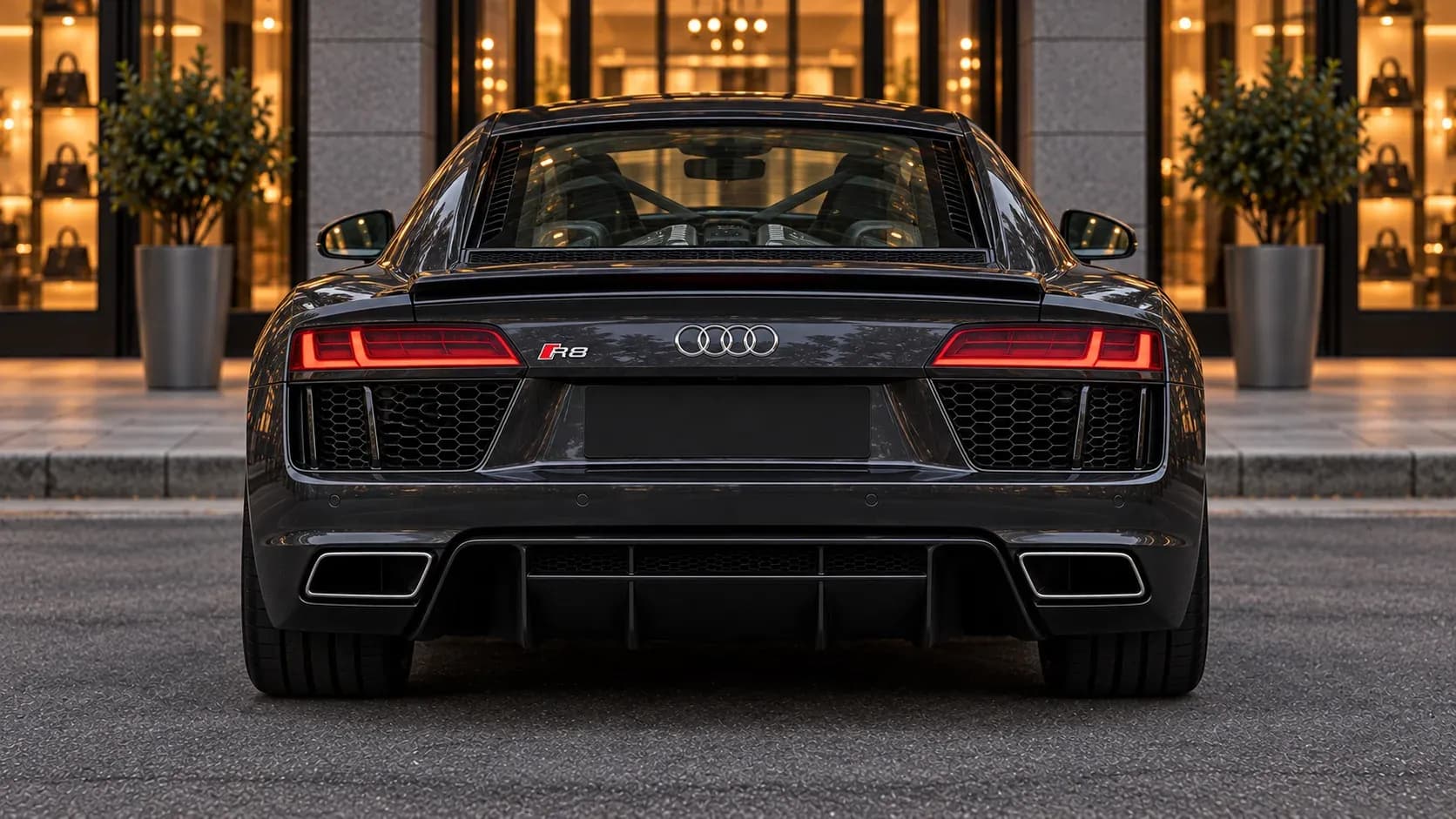 2017 Audi R8 with EW-P-FF-005 wheel, rear 0 view