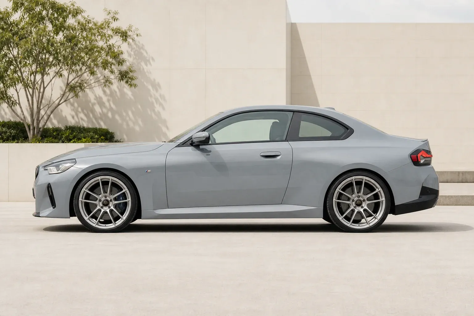 2020 BMW 2 Series with EW-P-FF-005 wheel, side profile view