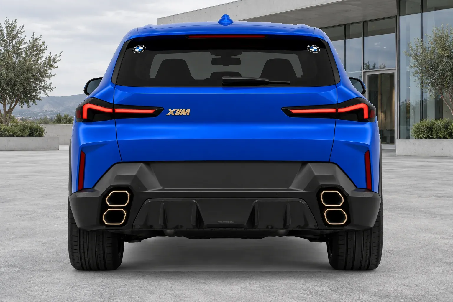 2023 BMW XM with EW-P-FF-006 wheel, rear 0 view