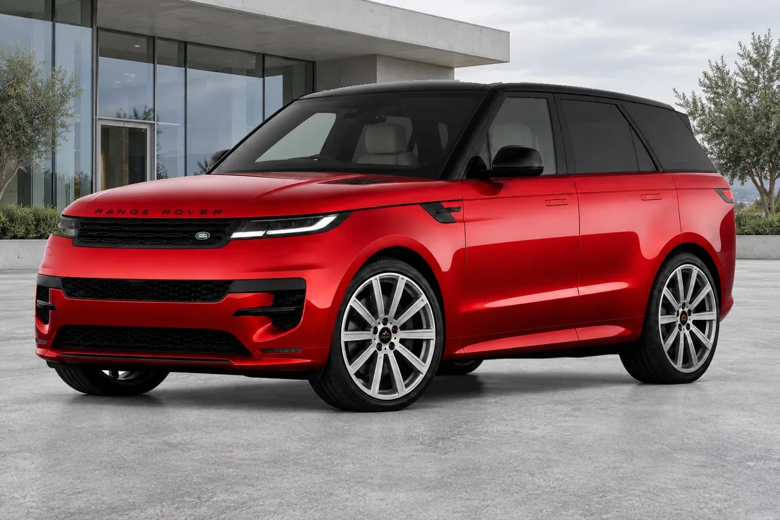 2025 Land Rover Range Rover Sport with EW-P-FF-006 wheel, front right 45 view